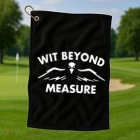 Wit Beyond Measure Golf Towel thumb 1