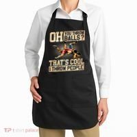 Wrestling I Throw People Funny Gift For Wrestler Backside  Apron thumb 2