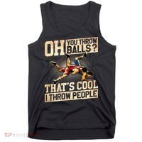 Wrestling I Throw People Funny Gift For Wrestler Backside  Tank Top thumb 0