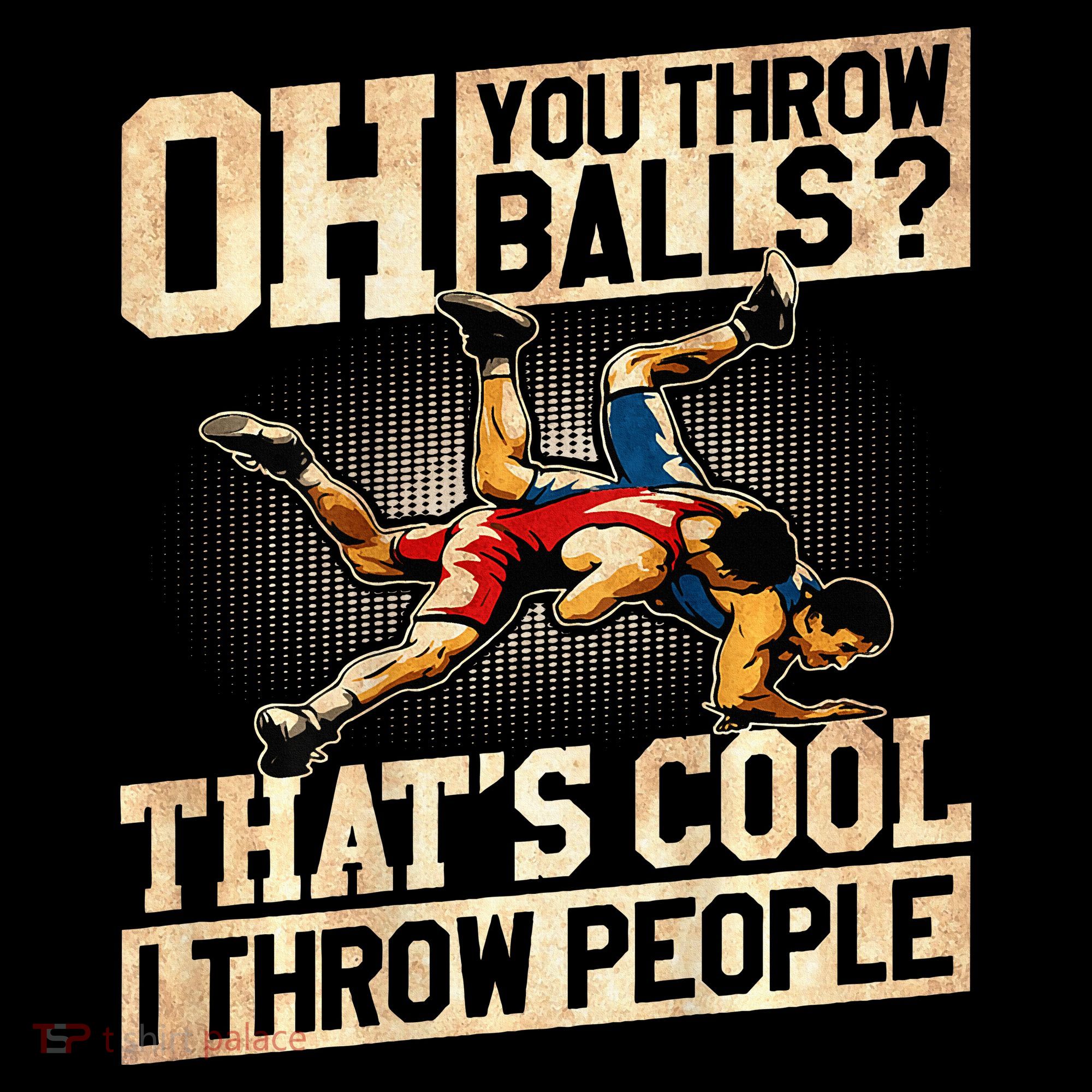 Wrestling I Throw People Funny Gift For Wrestler Backside  Visor