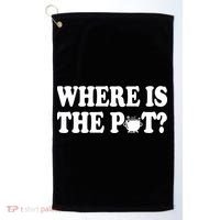 Where Is The Pot St Patricks Day Golf Towel thumb 0