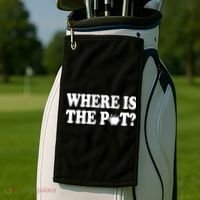 Where Is The Pot St Patricks Day Golf Towel thumb 2