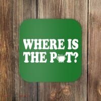 Where Is The Pot St Patricks Day Coaster thumb 0