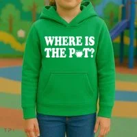 Where Is The Pot St Patricks Day Kids Hoodie thumb 3