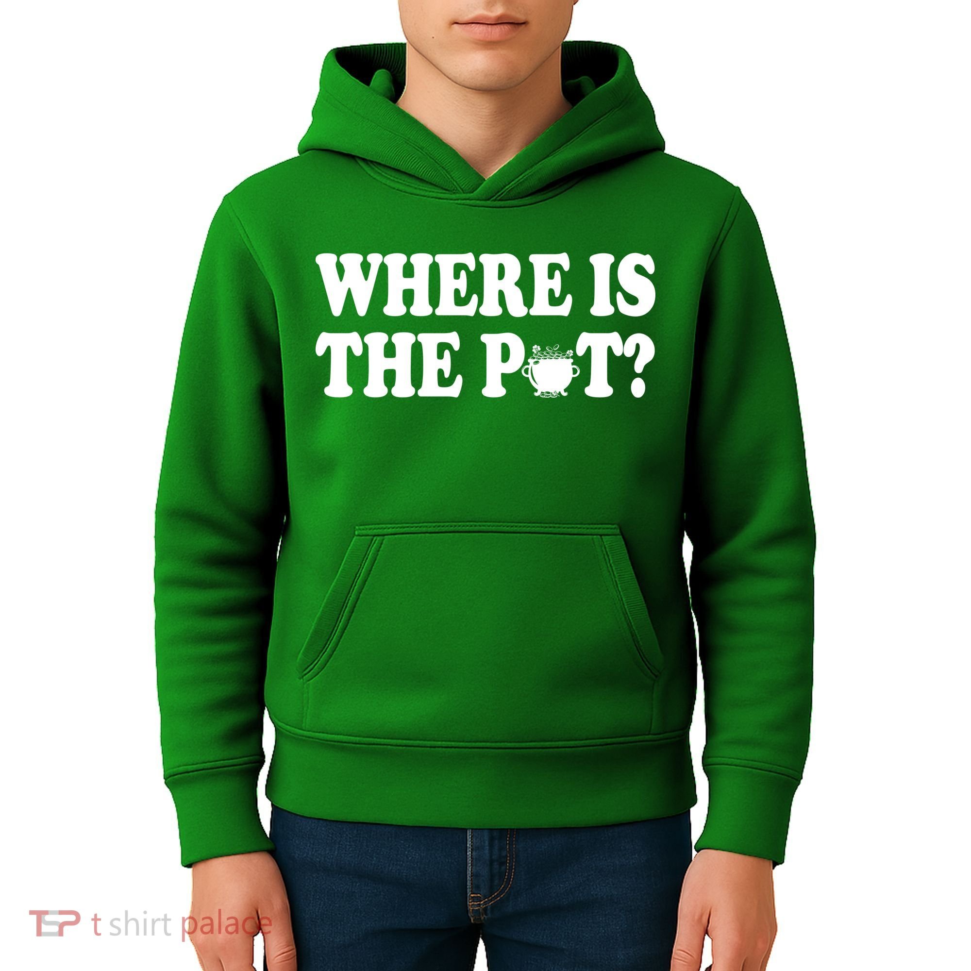 Where Is The Pot St Patricks Day Kids Hoodie