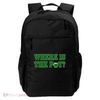 Where Is The Pot Gold Shamrock Funny St Patricks Day Backpack thumb 0