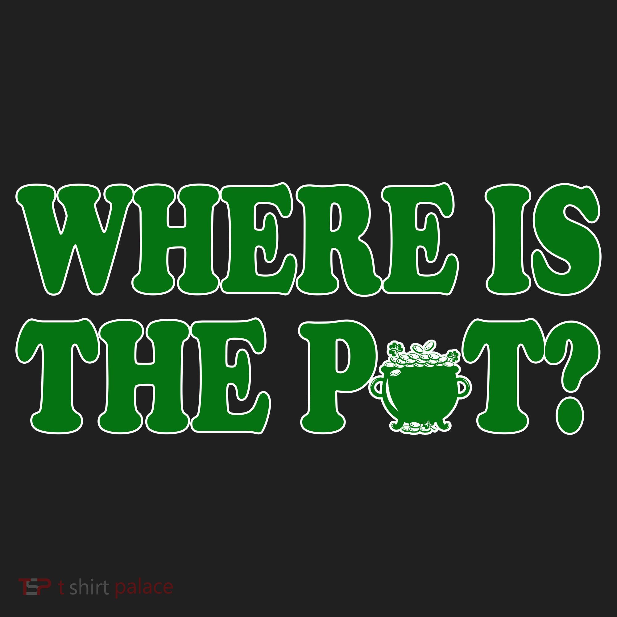 Where Is The Pot Gold Shamrock Funny St Patricks Day Beanie