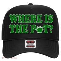 Where Is The Pot Gold Shamrock Funny St Patricks Day Hat thumb 0