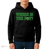 Where Is The Pot Gold Shamrock Funny St Patricks Day Kids Hoodie thumb 4