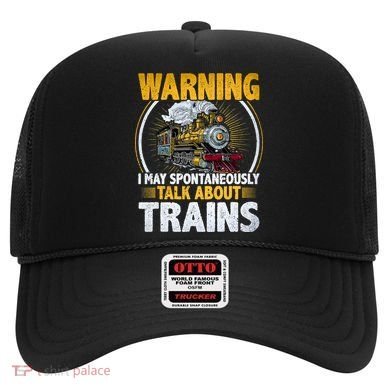 Warning I Talk About Trains Railroad Trainspotter Hat