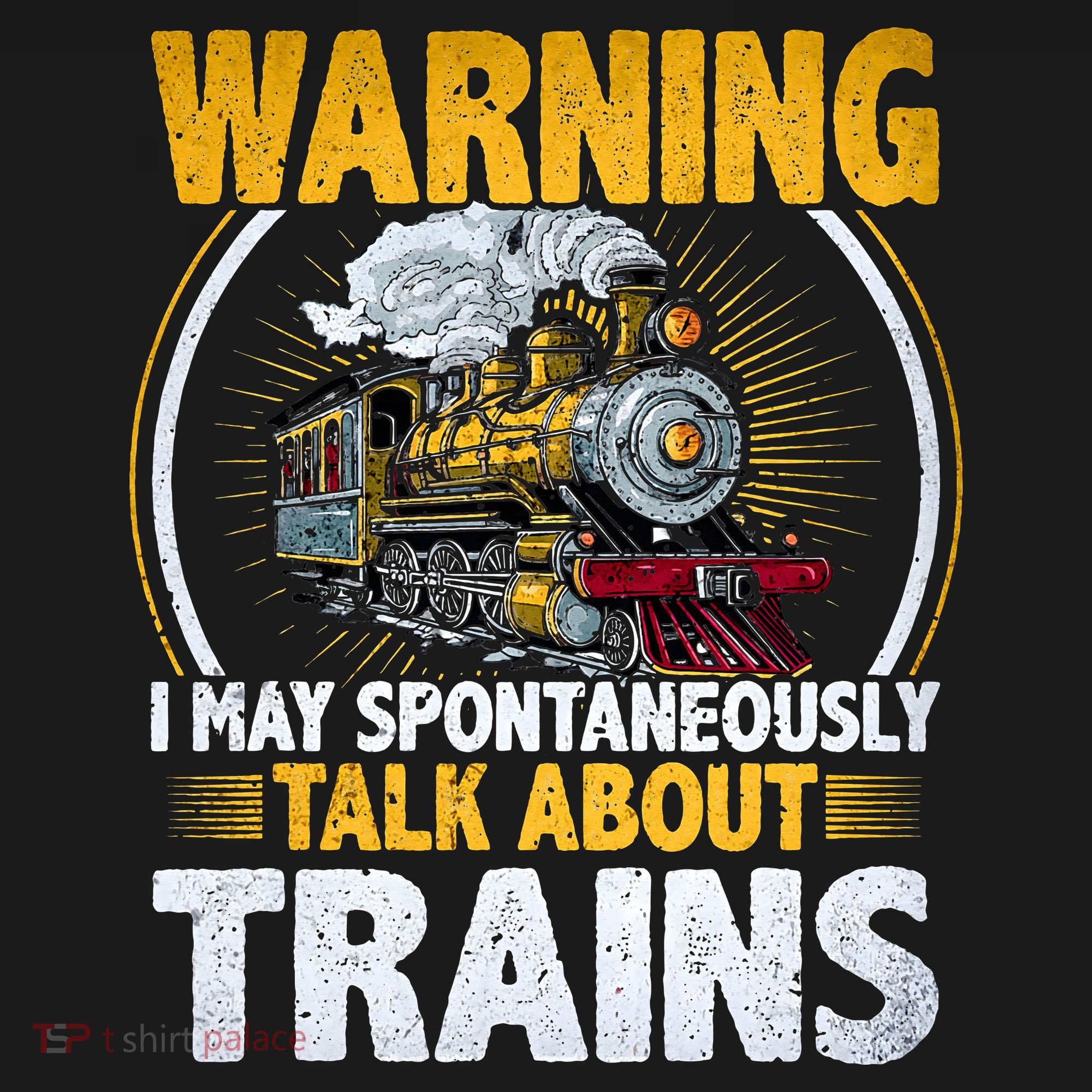 Warning I Talk About Trains Railroad Trainspotter Toddler Hoodie