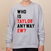 Who Is Taylor Anyway Ew Girl Taylor First Name Groovy 80S Women's Sweatshirt thumb 0