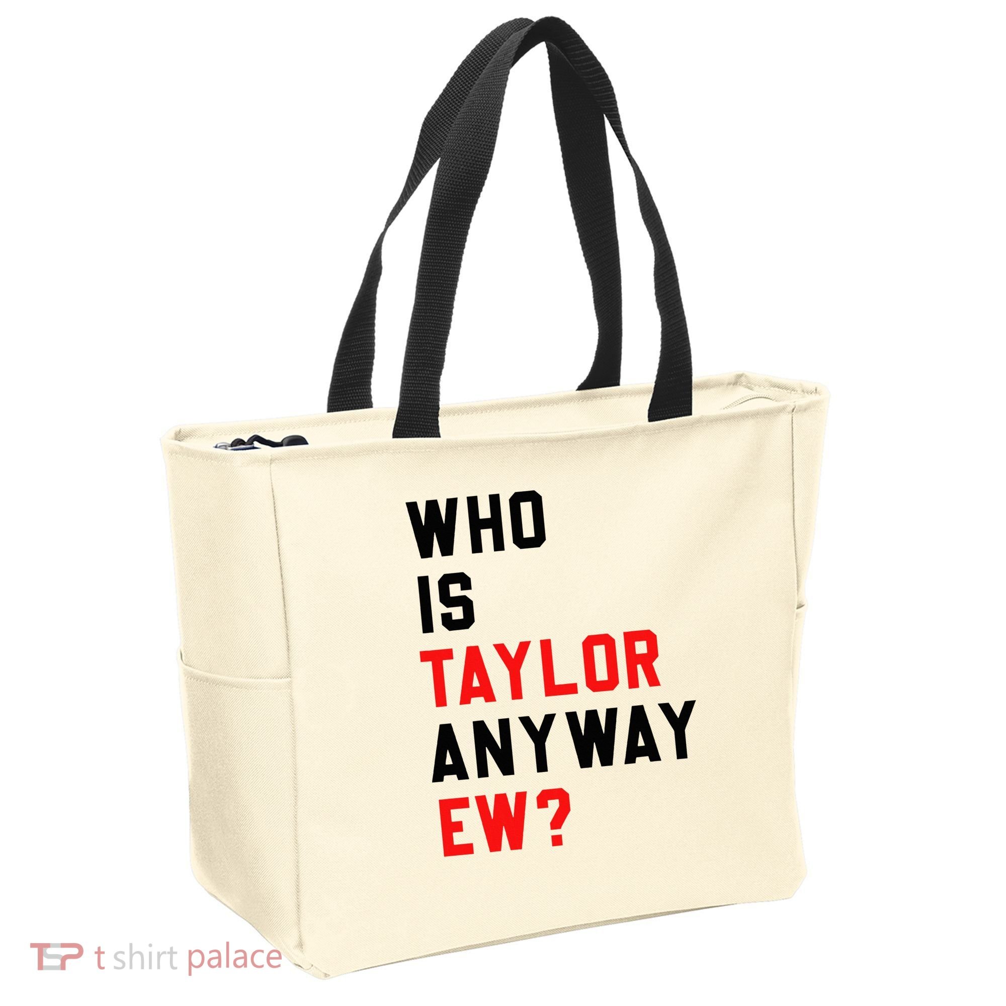 Who Is Taylor Anyway Ew Girl Taylor First Name Groovy 80S Tote Bag