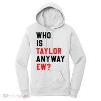 Who Is Taylor Anyway Ew Girl Taylor First Name Groovy 80S Women's Hoodie thumb 0