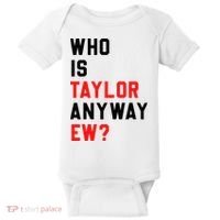 Who Is Taylor Anyway Ew Girl Taylor First Name Groovy 80S Baby Bodysuit thumb 0