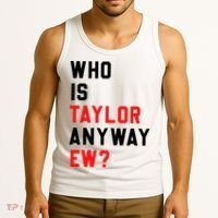 Who Is Taylor Anyway Ew Girl Taylor First Name Groovy 80S Tank Top thumb 3