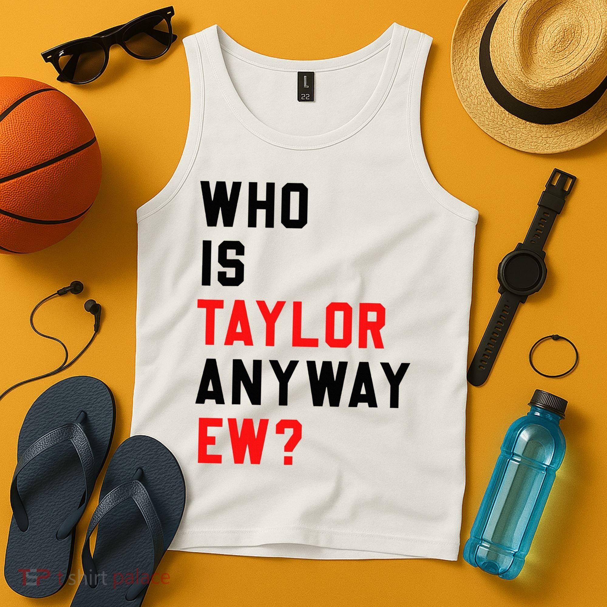 Who Is Taylor Anyway Ew Girl Taylor First Name Groovy 80S Tank Top