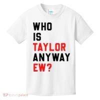 Who Is Taylor Anyway Ew Girl Taylor First Name Groovy 80S Kids T-Shirt thumb 0