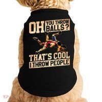 Wrestling I Throw People Funny Gift For Wrestler Backside Doggie Tank thumb 0