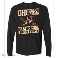 Wrestling I Throw People Funny Gift For Wrestler Backside Comfort Colors Heavyweight Long Sleeve T-Shirt thumb 0