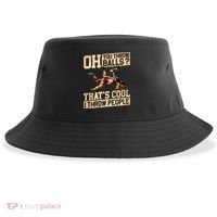 Wrestling I Throw People Funny Gift For Wrestler Backside Sustainable Bucket Hat thumb 0