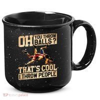 Wrestling I Throw People Funny Gift For Wrestler Backside 15oz Campfire Ceramic Mug thumb 0