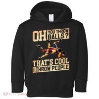Wrestling I Throw People Funny Gift For Wrestler Backside Toddler Hoodie thumb 0