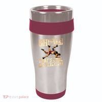 Wrestling I Throw People Funny Gift For Wrestler Backside 16oz Travel Tumbler thumb 0