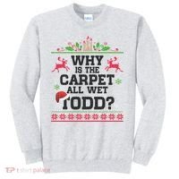 Why Is The Carpet All Wet, TODD Ugly Christmas Sweater Sweatshirt thumb 0