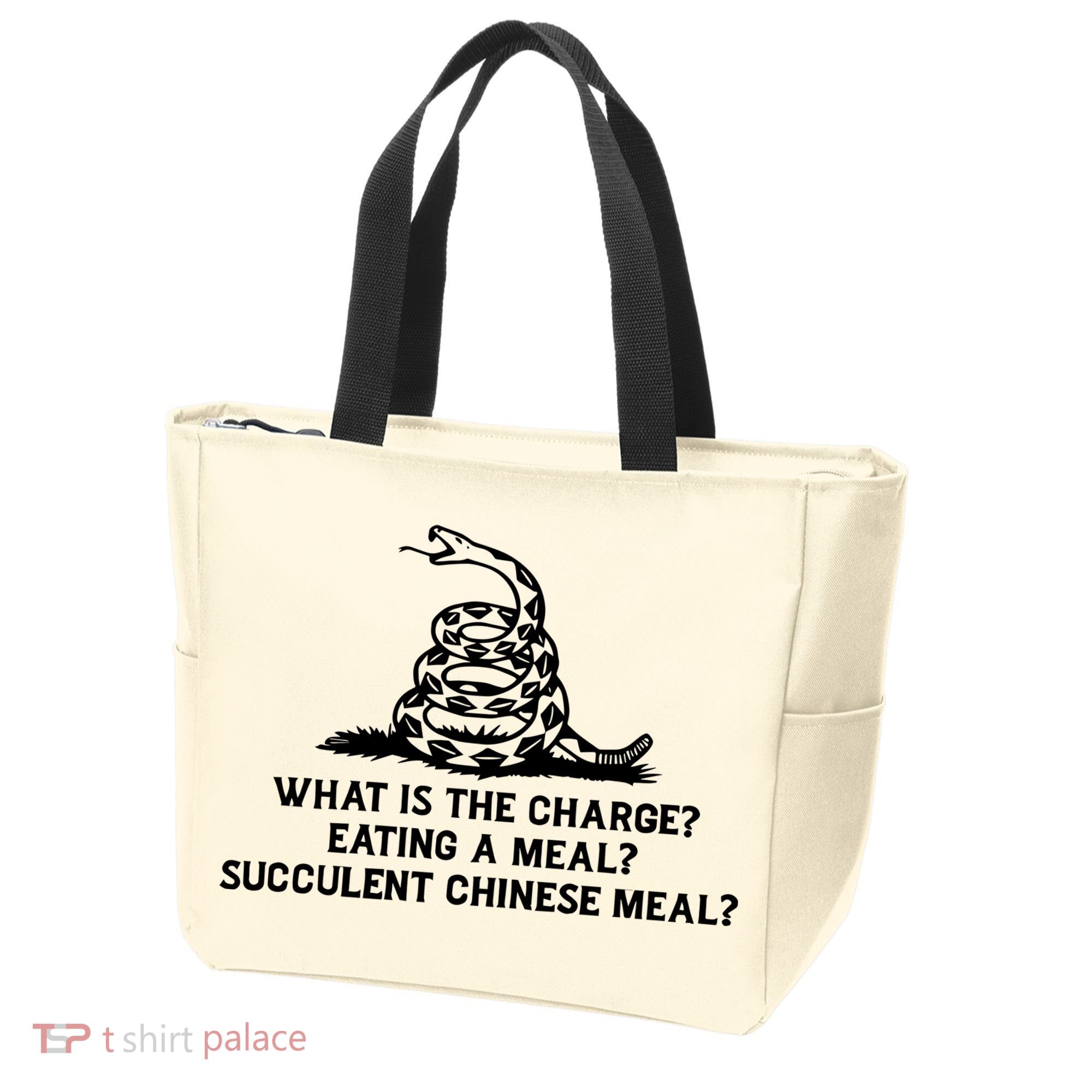What Is The Charge Eating A Meal A Succulent Chinese Meal Tote Bag