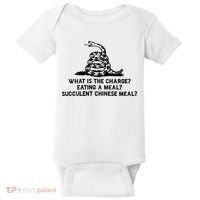 What Is The Charge Eating A Meal A Succulent Chinese Meal Baby Bodysuit thumb 0