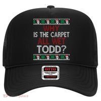 Why Is The Carpet All Wet Todd? Couples Matching Christmas Hat thumb 0