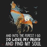 Wolf Into The Forest I Go To Lose My Mind And Find My Soul Beanie thumb 2