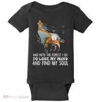 Wolf Into The Forest I Go To Lose My Mind And Find My Soul Baby Bodysuit thumb 0