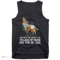 Wolf Into The Forest I Go To Lose My Mind And Find My Soul Tank Top thumb 0
