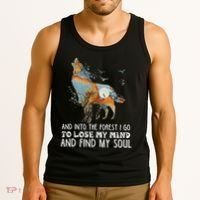 Wolf Into The Forest I Go To Lose My Mind And Find My Soul Tank Top thumb 3