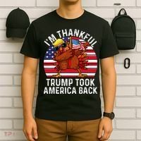 Winner IM Thankful Trump Won Took America Back Thanksgiving T-Shirt thumb 6