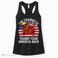 Winner IM Thankful Trump Won Took America Back Thanksgiving Women's Tank Top thumb 0