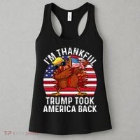 Winner IM Thankful Trump Won Took America Back Thanksgiving Women's Tank Top thumb 3