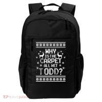 Why Is The Carpet All Wet Todd? Couples Matching Christmas Backpack thumb 0