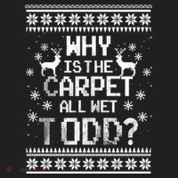 Why Is The Carpet All Wet Todd? Couples Matching Christmas Tumbler thumb 3