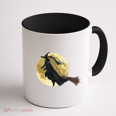Witch and The Moon Coffee Mug back