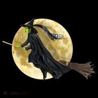 Witch and The Moon Women's Hoodie thumb 2