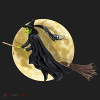 Witch and The Moon Golf Towel thumb 3
