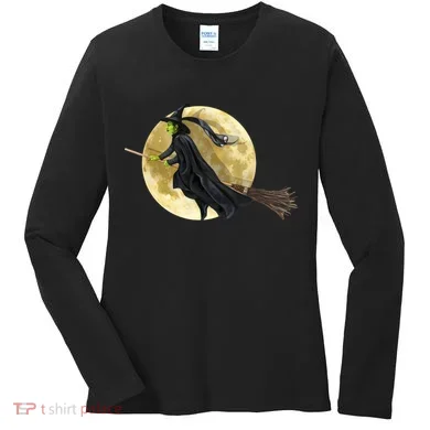 Witch and The Moon Women's Long Sleeve Shirt