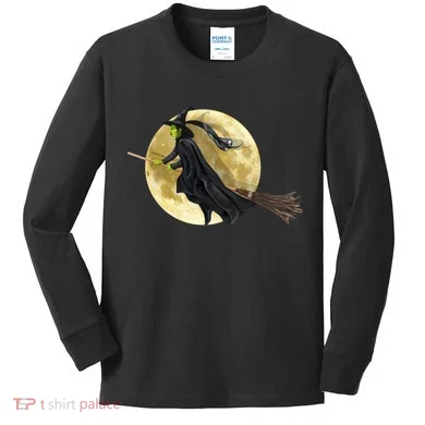 Witch and The Moon Kids Long Sleeve Shirt