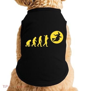 Witch Evolution Funny Halloween Doggie Tank