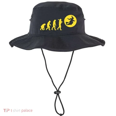 Witch Evolution Funny Halloween Bucket Hat in the selected color