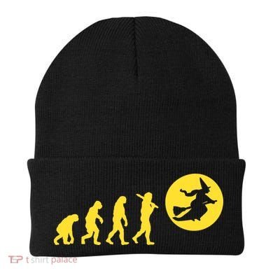 Witch Evolution Funny Halloween Beanie