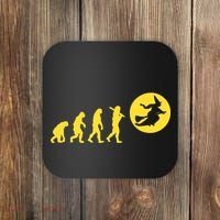 Witch Evolution Funny Halloween Coaster thumb 0